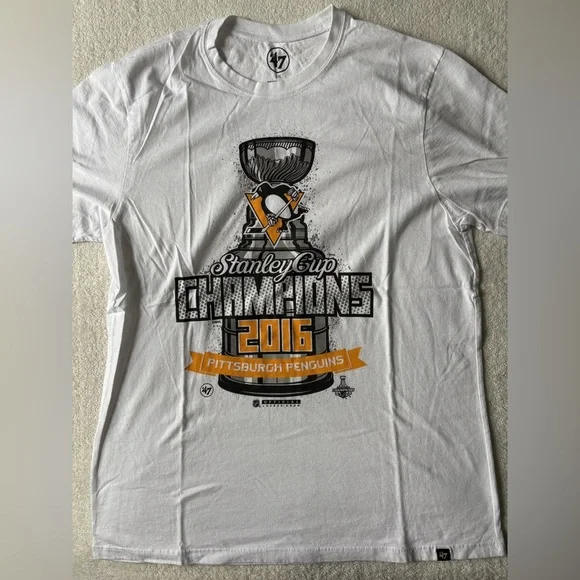 Pittsburgh Penguins 2016 2017 Stanley Cup Champions T-Shirts Bundle. Sz Large - Picture 4 of 6
